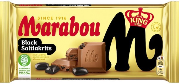 Marabou Black Saltlakrits 220g