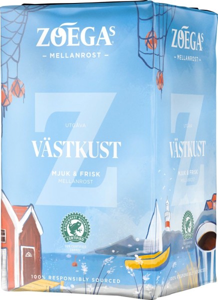 Zoégas Bryggkaffe Mellanrost Västkust