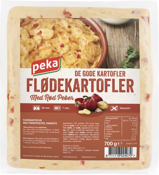 Peka Flødekartofler med Rød Peber