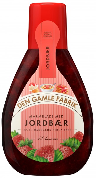 Den Gamle Fabrik Marmelade Erdbeere Flasche