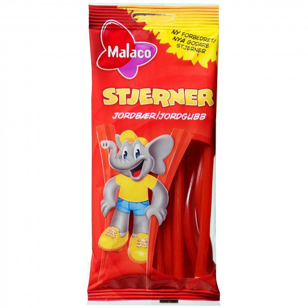 Malaco Stjerner Erdbeer