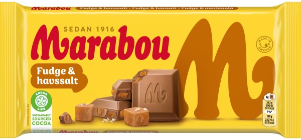 Marabou Fudge & Havssalt 185g