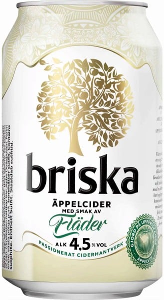 Briska Äppelcider Fläder 4,5% (EINWEG)