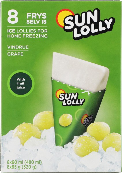 Sun Lolly Wassereis Weintraube