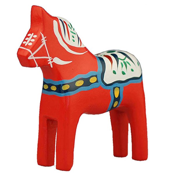 Holzfigur Pferd Dalahäst