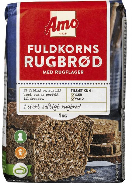 Amo Backmischung Fuldkorns Rugbrød