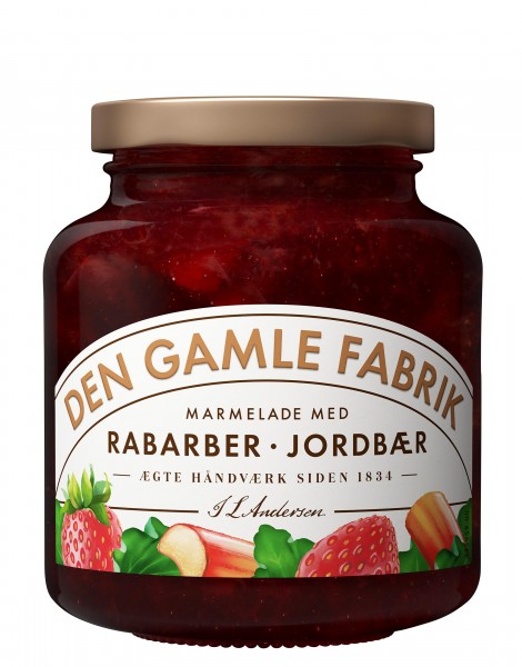 Den Gamle Fabrik Marmelade Rhabarber & Erdbeere