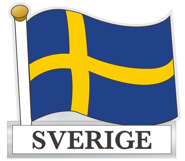 Aufkleber Sverige Flagge