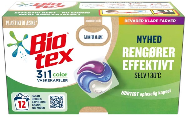 Biotex Vaskekapsler Color 12 Stk