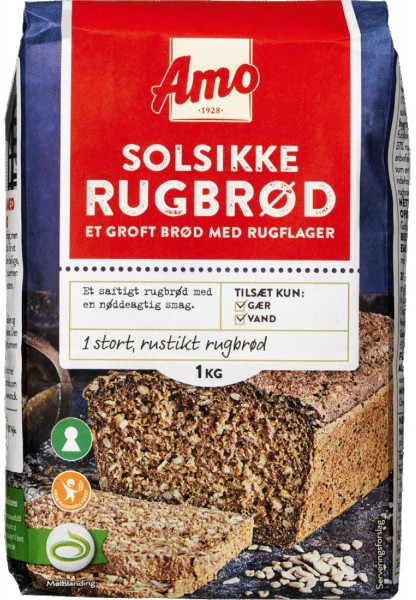 Amo Backmischung Solsikke Rugbrød