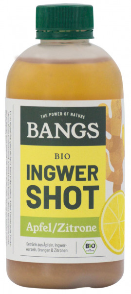 Bangs Bio Ingwer-Shot mit Apfel & Zitrone 300ml (EINWEG)