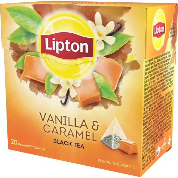 Lipton Schwarzer Tee Vanilla & Caramel