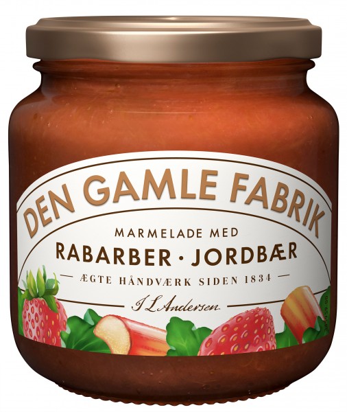 Den Gamle Fabrik Rhabarber & Erdbeere 600g