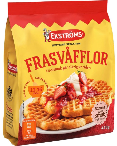 Ekströms Frasvåfflor Mischung 420g